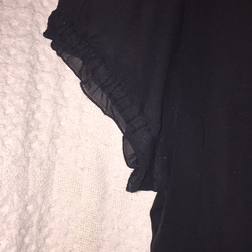 Sheer Button Down with Rhinestone Buttons - Picture 4 of 5